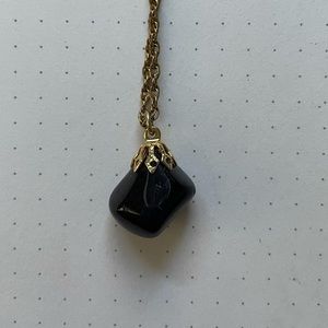 Onyx stone necklace